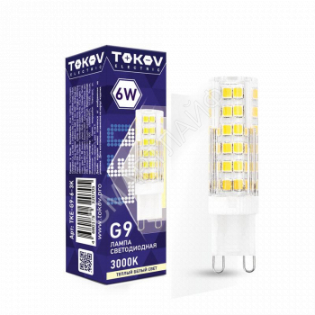 Лампа светодиодная 6Вт Capsule 3000К G9 220-240В TOKOV ELECTRIC TKE-G9-6-3K - smartlife-ural.ru – Екатеринбург