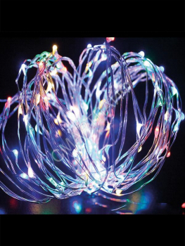 Гирлянда светодиодная "Разноцветные нити" 10м 100LED в виде капель 220В Космос KOCNL-EL150 - smartlife-ural.ru – Екатеринбург