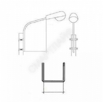 Кронштейн К1П-1.5-1.5-0.150-ц. СВ95/СВ110 Пересвет В00001457 - smartlife-ural.ru – Екатеринбург