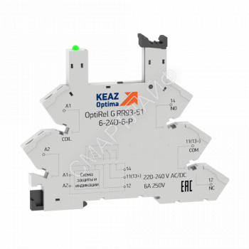 Розетка для реле OptiRel G RR93-51-6-24D-6-P КЭАЗ 281160 - smartlife-ural.ru – Екатеринбург