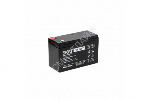 Аккумулятор 12В 7А.ч макс. ток заряда 2.1А SKAT SB 1207 Бастион 2533 - smartlife-ural.ru – Екатеринбург