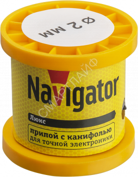 Припой 93 084 NEM-Pos02-61K-2-K100 (ПОС-61; катушка; 2мм; 100 г) Navigator 93084 - smartlife-ural.ru – Екатеринбург