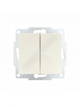 Выключатель 2-кл. СП Vesna механизм крем. LEZARD 742-0388-101 - smartlife-ural.ru – Екатеринбург