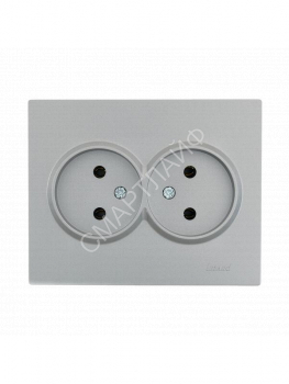Розетка 2-м СП VESNA без заземл. ПБТ платина LEZARD 742-3500-128B - smartlife-ural.ru – Екатеринбург