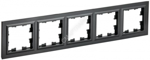 Рамка 5-м BRITE РУ-5-БрЧ черн. IEK BR-M52-K02 - smartlife-ural.ru – Екатеринбург