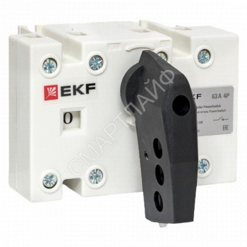 Рубильник-выключатель 4п 63А с рукояткой управления для прямой установки PowerSwitch EKF psds-63-4 - smartlife-ural.ru – Екатеринбург