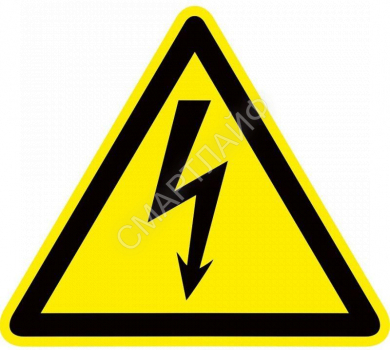 Знак пластик "Опасность поражения электрическим током" (Молния) W08 150х150мм PROxima EKF pn-1-02 - smartlife-ural.ru – Екатеринбург