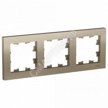Рамка 3-м AtlasDesign универс. шампань SE ATN000503 - smartlife-ural.ru – Екатеринбург