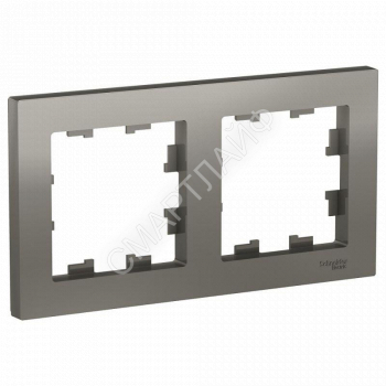 Рамка 2-м AtlasDesign универс. сталь SE ATN000902 - smartlife-ural.ru – Екатеринбург
