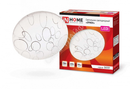 Светильник светодиодный DECO ОРИОН 24Вт 6500К 2160лм 230В 330х55мм IN HOME 4690612025155 - smartlife-ural.ru – Екатеринбург