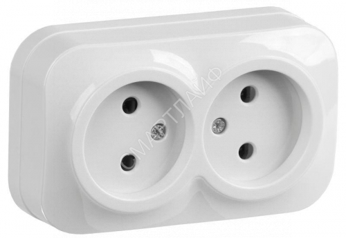 Розетка 2-м ОП GLORY РС22-2-ХБ 10А без заземл. бел. IEK ERH20-K01-10 - smartlife-ural.ru – Екатеринбург
