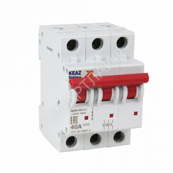 Выключатель нагрузки модульный 3п 40А OptiDin BM63Р УХЛ3 КЭАЗ 103895 - smartlife-ural.ru – Екатеринбург