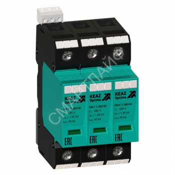 Ограничитель импульсных перенапряжений (УЗИП) OptiDin OM I 3 280/12.5 КЭАЗ 114242 - smartlife-ural.ru – Екатеринбург