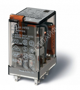 Реле миниатюрное универсальное электромеханич. монтаж в розетку 2CO 10А AgNi 24В DC RTI опции: кнопка тест + мех. индикатор FINDER 553290240040 - smartlife-ural.ru – Екатеринбург