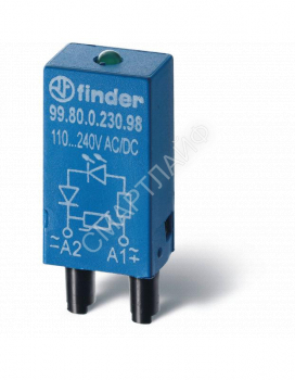 Модуль индикации и защиты LED + диод ( + A1) 6...24В DC зел. FINDER 9980902499 - smartlife-ural.ru – Екатеринбург