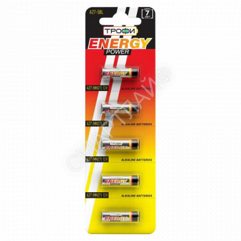 Элемент питания алкалиновый A27-5BL для пультов сигнализаций (блист.5шт) Трофи C0034939 - smartlife-ural.ru – Екатеринбург