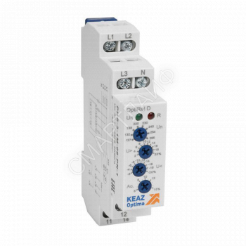 Реле контроля фаз OptiRel D PHS-3-1M-06-PN-2 повышенного/пониженного настр асимметрии 3Ф+N 2CО КЭАЗ 331996 - smartlife-ural.ru – Екатеринбург