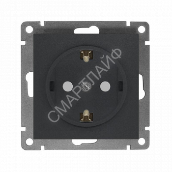 Розетка 1-м СП Афина 16А IP20 с заземл. защ. шторки механизм графит Universal A0049-Gr - smartlife-ural.ru – Екатеринбург
