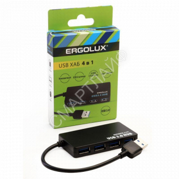 Разветвитель USB ELX-SLP01-C02 4USB 2А коробка черн. ERGOLUX 15109 - smartlife-ural.ru – Екатеринбург