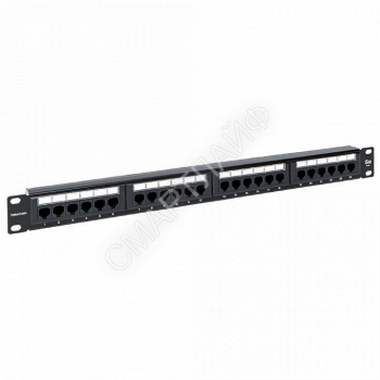 Патч-панель 19дюйм 1U кат.5E UTP неэкранир. 24 порта RJ45 110 IDC с органайзером TERACOM EKF TRC-PPNL-5EUTP-C1U24 - smartlife-ural.ru – Екатеринбург
