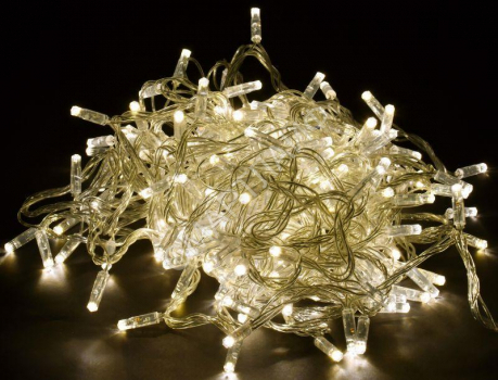 Гирлянда "Нить" 20м 200LED тепл. бел. IP44 провод прозр. 230В с контроллером 8 режимов IEK LGDU111-1-200-20-T-S-44 - smartlife-ural.ru – Екатеринбург