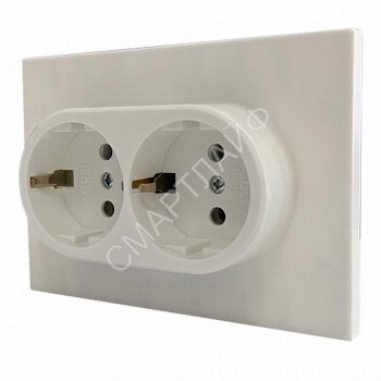 Механизм розетки 2-местн. с/з с з/ш СП Ugra 16А IP20 250В беж. GUSI С11Р6-003 - smartlife-ural.ru – Екатеринбург