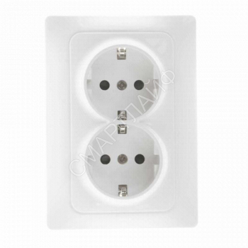 Розетка 2-м СП Bravo 16А 250В с заземл. защ. шторки механизм бел. GUSI С10Р6-001 - smartlife-ural.ru – Екатеринбург