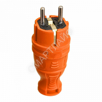 Вилка прямая с заземл. IP44 каучук оранж. TOKOV TKE-C10-KV-Z - smartlife-ural.ru – Екатеринбург