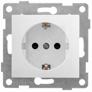 Розетка 1-м СП Bravo 16А 250В с заземл. защ. шторки механизм бел. GUSI С10Р4-001 - smartlife-ural.ru – Екатеринбург
