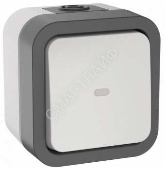 Переключатель 1-кл. ОП TORS 10А IP55 TS202 с индикацией бел. IEK TS-V10-1-10-55-K41 - smartlife-ural.ru – Екатеринбург