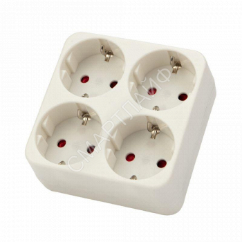 Разветвитель 4-м с заземл. 16А IP20 бел. Rexant 11-1073 - smartlife-ural.ru – Екатеринбург