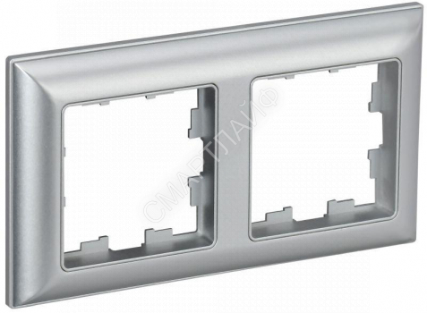 Рамка 2-м BRITE РУ-2-Бр алюм./алюм. IEK BR-M22-12-K47 - smartlife-ural.ru – Екатеринбург