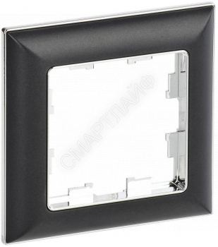 Рамка 1-м BRITE РУ-1-Бр хром/черн. IEK BR-M12-12-2-K23 - smartlife-ural.ru – Екатеринбург