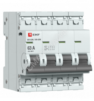 Выключатель нагрузки 4п 63А ВН-63N PROxima EKF S63463 - smartlife-ural.ru – Екатеринбург