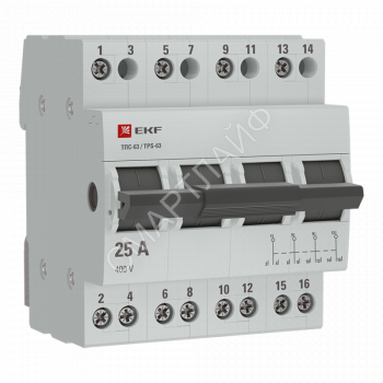 Переключатель трехпозиционный ТПС-63 4P 25А PROxima EKF TPS425 - smartlife-ural.ru – Екатеринбург