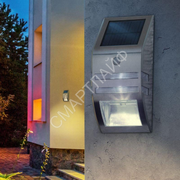 Светильник фасадный ERAFS012-26 Хром 3LED 50лм солнечная батарея ЭРА Б0044252 - smartlife-ural.ru – Екатеринбург