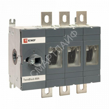 Рубильник 3п 800А без рукоятки управления TwinBlock PROxima EKF tb-s-800-3p - smartlife-ural.ru – Екатеринбург