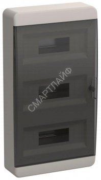 Корпус ЩРН-П-36 TEKFOR IP41 черн. прозр. дверь пластик. IEK TF5-KP12-N-36-41-K01-K03 - smartlife-ural.ru – Екатеринбург