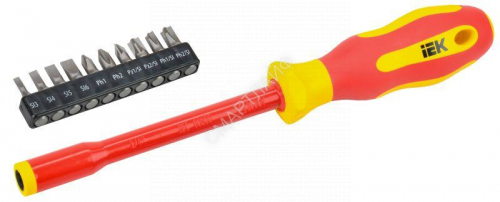 Отвертка диэлектрическая с набором бит Т2 11шт ARMA2L 5 IEK A2L5-SC30-T2-N1-11 - smartlife-ural.ru – Екатеринбург