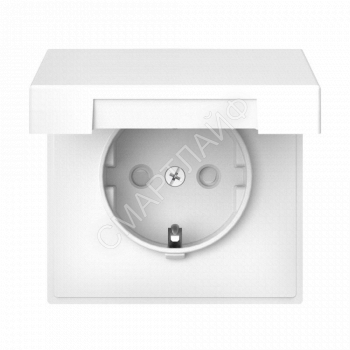 Розетка ArtGallery 16А IP20 с заземл. защ. шторки с крышкой механизм бел. SE GAL000146 - smartlife-ural.ru – Екатеринбург