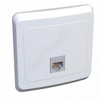 Розетка компьютерная 1-м СП Этюд RJ45 кат.5E бел. SE KOMC-001B - smartlife-ural.ru – Екатеринбург