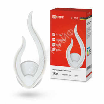 Светильник светодиодный ELEGANT FLAME 15Вт 3000-6500К 1200лм 230В STEP COLOR бел. IN HOME 4690612051437 - smartlife-ural.ru – Екатеринбург