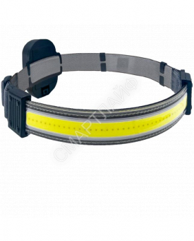 Фонарь налобный 5Вт COB LED 3xAAA корпус ABS-пластик встроенный регулируемый эласт. ремешок КОСМОС KOC521B - smartlife-ural.ru – Екатеринбург