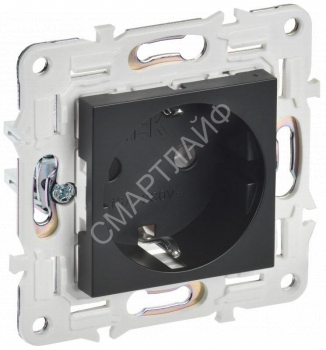 Розетка SKANDY 16А с заземл. без защ. шторок SK-R05Bl черн. IEK SK-R11-16-K02 - smartlife-ural.ru – Екатеринбург