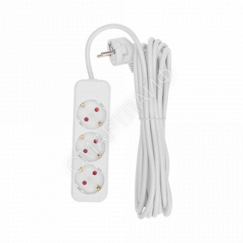 Удлинитель 3х5м с заземл. STANDARD 3х1кв.мм бел. Rexant 13-4011 - smartlife-ural.ru – Екатеринбург