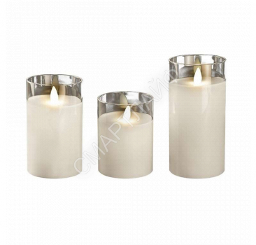 Свеча декоративная CL7-SET3-wh с пультом 3хAAA для каждой свечи (не в компл.) бел. (уп.3шт) ФАZА 5018853 - smartlife-ural.ru – Екатеринбург