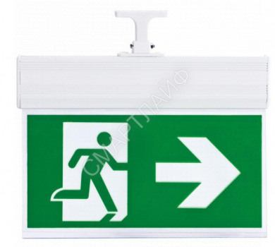 Светильник светодиодный SSA-103-1-20 "Человек-стрелка" 3Вт IP20 аварийный 3ч двусторонний со сменными пиктограммами; кнопка "тест" Эра Б0044392 - smartlife-ural.ru – Екатеринбург