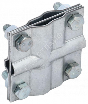 Зажим заземления крестообразный полоса/пруток-полоса/пруток оцинк. сталь IEK ZGC13-11-1-16-40 - smartlife-ural.ru – Екатеринбург