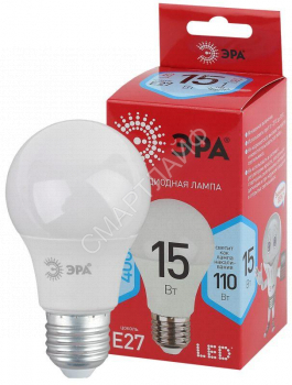 Лампа светодиодная RED LINE LED A60-15W-840-E27 R 15Вт A60 груша 4000К нейтр. бел. E27 Эра Б0046356 - smartlife-ural.ru – Екатеринбург