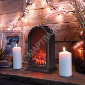 Камин светодиодный "Фьюжн" 14.7х11.7х25см эффект живого огня USB и элементы питания 2хC (не в компл.) черн. Neon-Night 511-039 - smartlife-ural.ru – Екатеринбург